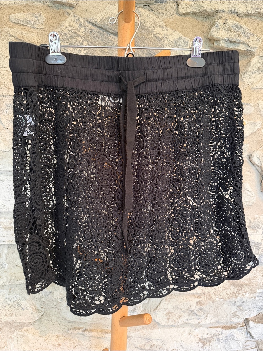Crochet Lace Skirt Swim cover
